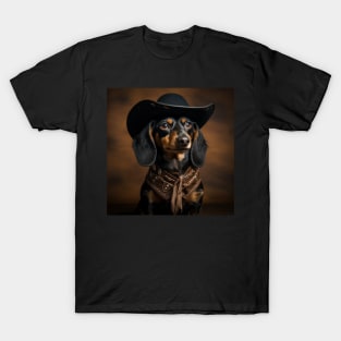 Cowboy Dog - Dachshund T-Shirt